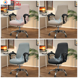 Silla de Oficina Ejecutiva Ergonómica Moderna, Económica, de Tela Negra, Giratoria, con Base de Acero Inoxidable - Product Image 6