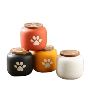 Paw in thanh lịch gốm Pet memorial urn mèo và chó tro tưởng niệm urn chủ cho yêu quý vật nuôi - Product Image 5