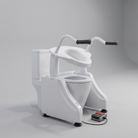Lève-siège de toilette électrique au design ergonomique pour patients en convalescence – Aide à la mobilité fiable pour la salle de bain à usage domestique