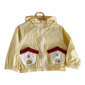 Sun Protection Jacket For Baby Girls Upf 50 Lightweight Hooded Cartoon Print Summer Outwear - Product Image 5