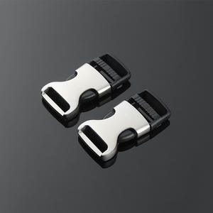 Hebilla de cierre automático de aleación de zinc de 20 mm de diámetro interior, plateada, ajustable, para correas de mochilas, cinturones, bolsos y cierres. - Product Image 2