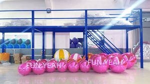 <span class=keywords><strong>Esfera</strong></span> <span class=keywords><strong>gigante</strong></span> flotante de cristal de burbuja reutilizable brillo <span class=keywords><strong>transparente</strong></span> PVC iridiscente Rosa Bola de espejo inflable para decoración de agua - Product Image 5