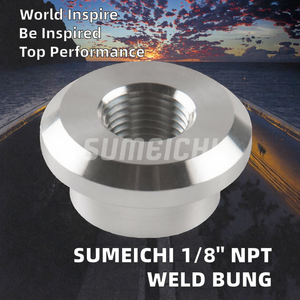 Raccord de soudure femelle SUMEICHI haute pression haute performance en aluminium usiné CNC anodisé 1/8" NPT - Product Image 2