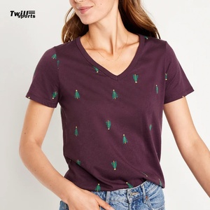 Servicio OEM al por mayor: Camiseta deportiva de lona blanca con cuello en V para mujer, transpirable, de secado rápido, sublimable, en blanco, de Pakistán. - Product Image 2