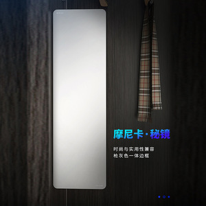 Cooper Wardrobe <b>Mirror</b> Aluminum <b>Frame</b> Wall Mount Minimalist Design Full Body Home Use - Product Image 1