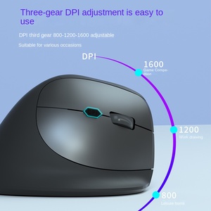 Chất lượng cao 2.4GHz USB nhà máy bán buôn Ergonomic dọc không dây cho bluetooth sạc chuột cho chơi game câm các tính năng - Product Image 2