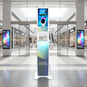 Stazione di Ricarica SuperFast Y2Power AXI PD20W con 2 Schermi Pubblicitari Android HD da 21,5 Pollici e <span class=keywords><strong>Software</strong></span> di Segnaletica Digitale - Product Image 1