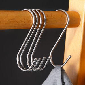 Stainless Steel S-Shaped <b>Hook</b> Thickened Multi-Functional <b>Kitchen</b> Storage <b>Hook</b> For Drying Sausages And Cured Meats - Product Image 4