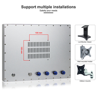 PC industriel tout-en-un étanche, sans ventilateur, tactile capacitif HD, en alliage d'aluminium, 15 pouces, IP69K, en stock