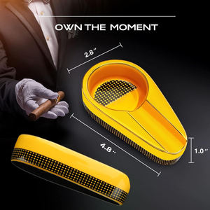 Vente en gros de cendrier européen en céramique de luxe grand cendrier à cigarettes portable personnalisé pour la maison salon hôtel décor - Product Image 2