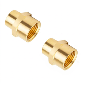 ข้อต่อท่อทองเหลืองแบบยืดหยุ่นชนิดลดขนาด เกลียวใน BSP BSPT NPT ผลิตแบบฟอร์จ OEM/ODM สำหรับแรงดันสูง ขนาดนิ้ว (AOL-013) - Product Image 1