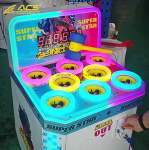 เครื่องเกมตีหนูหยอดเหรียญ ACS Source Factory รุ่น Hammer Hit Arcade Game Machine ทำจากโลหะ รับประกัน 1 ปี สนุกสนาน <span class=keywords><strong>ภาษา</strong></span>อังกฤษ เหมาะสำหรับเด็ก - Product Image 5