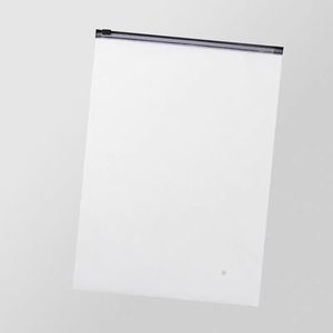 <strong>Black</strong> Zip Plastic Packaging Slider Ziplock Custom Frosted Zipper Bag for Clothing - Product Image 3