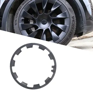 Design elegante durável e resistente ao desgaste ABS Material 20 polegadas protetor de cubo de roda para Tesla Modelo Y 2021-2023