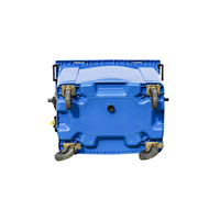 Poubelle à 4 roues en HDPE épaissi, écologique, robuste, 800L, avec couvercles et bouchon de vidange, pour usage intérieur/extérieur, fournisseur OEM