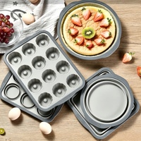Nouveau moule à gâteau pliable en silicone, facile à démouler, compatible four, forme irrégulière, pour muffins, outils de cuisson, toast