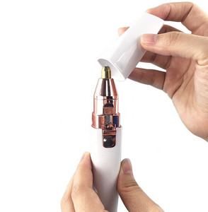Mini 2-in-1 ricaricabile rasoio elettrico per <span class=keywords><strong>sopracciglia</strong></span> epilatore per la casa della signora dispositivo di depilazione per le donne inglese operante - Product Image 2