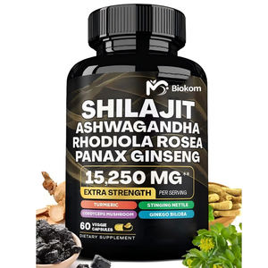 Оптовая продажа, OEM, частная марка, Высококачественная Органическая чистая асваганда, женьшень, шиладжит, Золотая Капсульная добавка для мужчин - Product Image 1