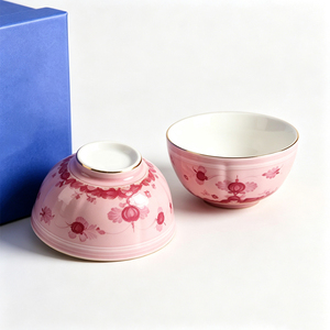 Juego de Tazas de Porcelana de Lujo Estilo Italiano de 4.5 Pulgadas con Diseño de Plantas, Aptas para Lavavajillas, Personalizables, Regalo - Product Image 4