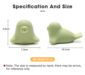 ベビーバスおもちゃかわいい動物ベビーシール形バスおもちゃエコフレンドリーBpaフリーシリコンソフト玩具工場直販 - Product Image 2