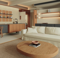 Service tout-en-un pour la décoration intérieure minimaliste moderne, solutions haut de gamme pour la salle de bain, le salon et l'appartement, respectueuses de l'environnement