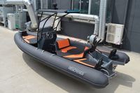 Bateau semi-rigide en aluminium de 6 m pour 10 personnes, Achilles Hypalon avec console à toit rigide, luxe pour la surveillance, fabrication OEM/ODM en Chine