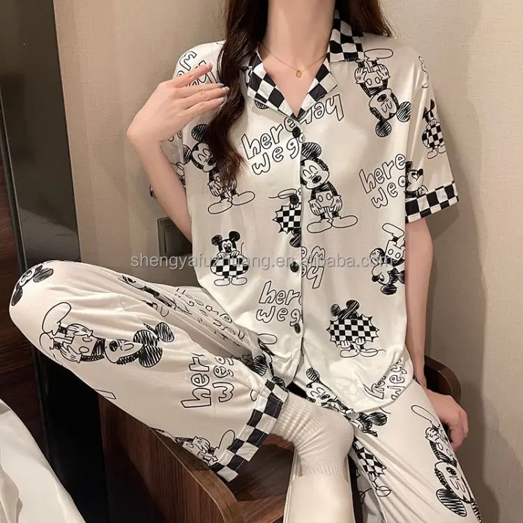 Sexy lace women's pajamas V-neck pajamas summer women's pajamas