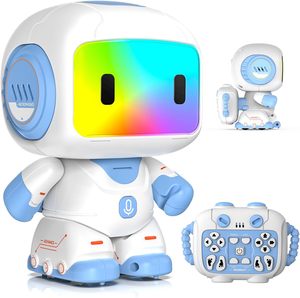 Jouets <span class=keywords><strong>robots</strong></span> DWI Dowellin pour enfants de 3 à 6 ans, mini robot télécommandé avec enregistrement vocal et répétition, visage lumineux LED - Product Image 1