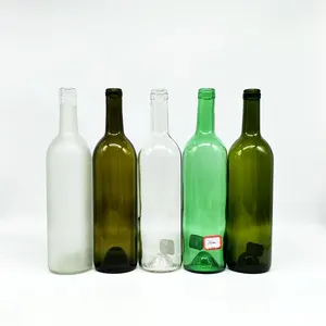 Glas Schnaps flasche runde transparente gefrostete Saft Whisky leere Eis Weinflasche Wodka 500ml 375ml 200ml Spirit Gin Flasche
