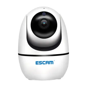 ESCAM-cámara IP de seguimiento automático, intercomunicador inalámbrico, PTZ, CCTV, visión nocturna, Pan/Tile, PVR008, 1080P, IR, 10M, WIFI