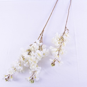 Fleurs artificielles de cerisier simulées à longues branches, décoration de mariage, ornements de salon, plantes hydratantes, vente en gros - Product Image 5