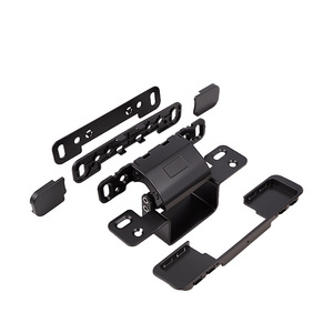 Hidden Door Hinge 2D Adjustable Black Iron Flush Mount Minimalist Design For Concealed Doors - Product Image 3