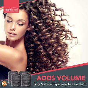 โรลม้วนผมแบบสแน็ป PVC สีดำ SOL 4PK เพิ่มวอลลุ่ม สร้างลอนผมเด้งดึ๋ง สำหรับผมยาว/ผมสั้น ลดความเสียหายจากความร้อน พกพาสะดวก - Product Image 6