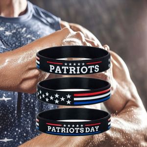 Pulsera de Silicona con la Bandera de EE. UU., Brazalete de Goma a la Moda, Logotipo Personalizable, Regalos para Eventos y Fiestas - Product Image 6