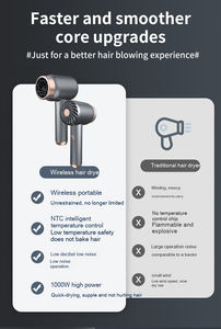 Sèche-cheveux <span class=keywords><strong>sans</strong></span> <span class=keywords><strong>fil</strong></span> professionnel 2026 à séchage rapide, électrique domestique, en plastique, à air froid et chaud, moteur <span class=keywords><strong>sans</strong></span> balais, idéal pour les voyages - Product Image 3