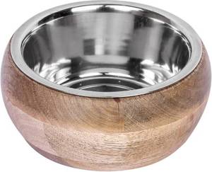 Gamelle surélevée en acier inoxydable à motif bois pour animaux de compagnie, taille personnalisée, écologique, pour chiens et chats - Product Image 2