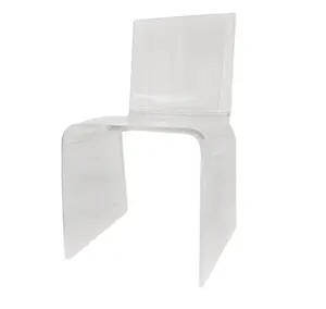 맞춤형 25mm 크리스탈 클리어 아크릴 홈 폭포 다이닝 의자 세트 lucite vanity desk chair