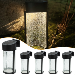Lampe murale solaire extérieure en verre trempé LED 12V étanche pour jardin, patio, balcon - Product Image 3