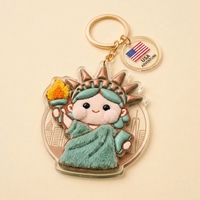 Porte-clés personnalisé en acrylique et plastique, breloques de sac de luxe en peluche avec logo de créateur, mini sac mignon en fourrure chenille et PU floqué