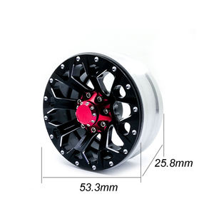 1/10 RC Chenille Voiture Moyeu De Roue 4 Pièces 1.9 Pouces En Aluminium Beadlock <span class=keywords><strong>Jante</strong></span> Moyeux pour SCX10 90046 D90 SCX10 CC01 TRX4 - Product Image 1