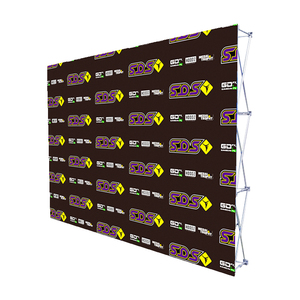 High Quality Custom 3x3 <strong>Pop</strong>-<strong>up</strong> <strong>Display</strong> Promotional Cardboard Exhibition Backdrop with Aluminum Frame for Straight Usage - Product Image 1