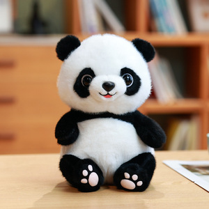 Oso Panda Animal de peluche de juguete con suéter con bufanda Cuerpo lindo Muñeca grande suave Panda Kawaii Gran regalo para niño niña - Product Image 2