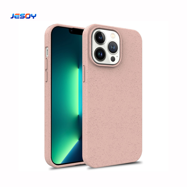 High Quality Dust-Proof Cases Crossbody Biodegradable Recycle Wheat Straw Smartphone Mobile Phone Case