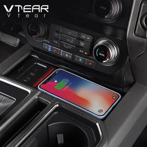 Chargeur sans fil QI pour voiture pour <span class=keywords><strong>Ford</strong></span> F-150 SVT Raptor Accessoires Modification intérieure Plaque de charge rapide pour téléphone 15W 2021-<span class=keywords><strong>2015</strong></span> - Product Image 6