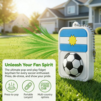 Jouet anti-stress imprimé en 3D, pendentif drapeau de la Coupe du Monde de Football 2026, souvenir pour supporters