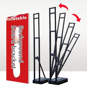 Perlengkapan Pesta Perayaan Diskon Besar, Tiang Poster Papan KT Lipat Portabel dengan Tinggi yang Dapat Disesuaikan - Product Image 2