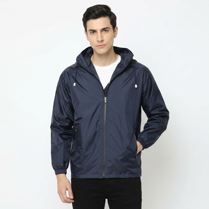 Chaqueta Cortavientos Personalizada de Alta Calidad para Hombre, Chaqueta de Lona con Cuello Alto, Impermeable, Ropa de Exterior - Product Image 1