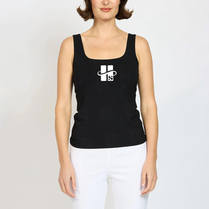 Débardeurs Femme Personnalisés en Coton Respirant à Col Bateau Coupe Ajustée avec Logo Imprimé – Vente en Gros de Haute Qualité - Product Image 2