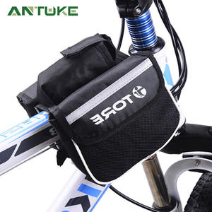 Bolsa para tubo superior de bicicleta, correa ajustable de PVC negra, accesorio para ciclismo, 116g - Product Image 2