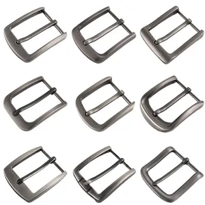 Fivelas de metal Hebilla China Pin ajustável 40mm fivelas de cinto de latão de aço inoxidável para homens